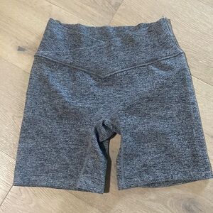 Colsie crossover waistband ribbed bike short